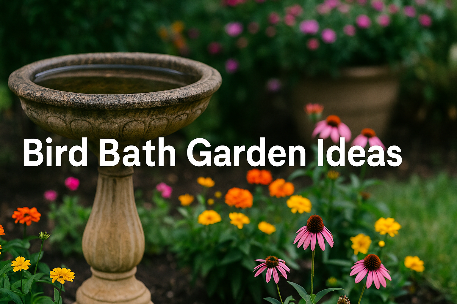 You are currently viewing 12 Impulsive Bird Bath Garden Ideas to Attract Nature’s Beauty