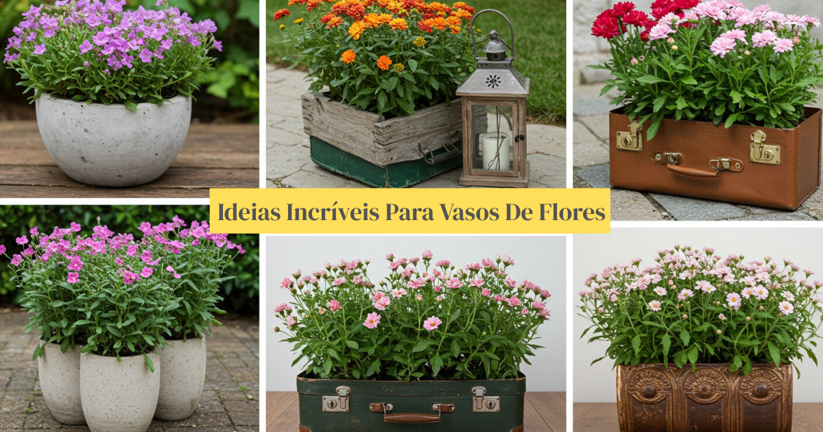 You are currently viewing Descubra Incrível 12 ideias de vasos de flores para iluminar seu espaço