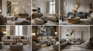 Read more about the article deslumbrantes Ideias para salas de estar luxuosas para transformar seu espaço com elegância