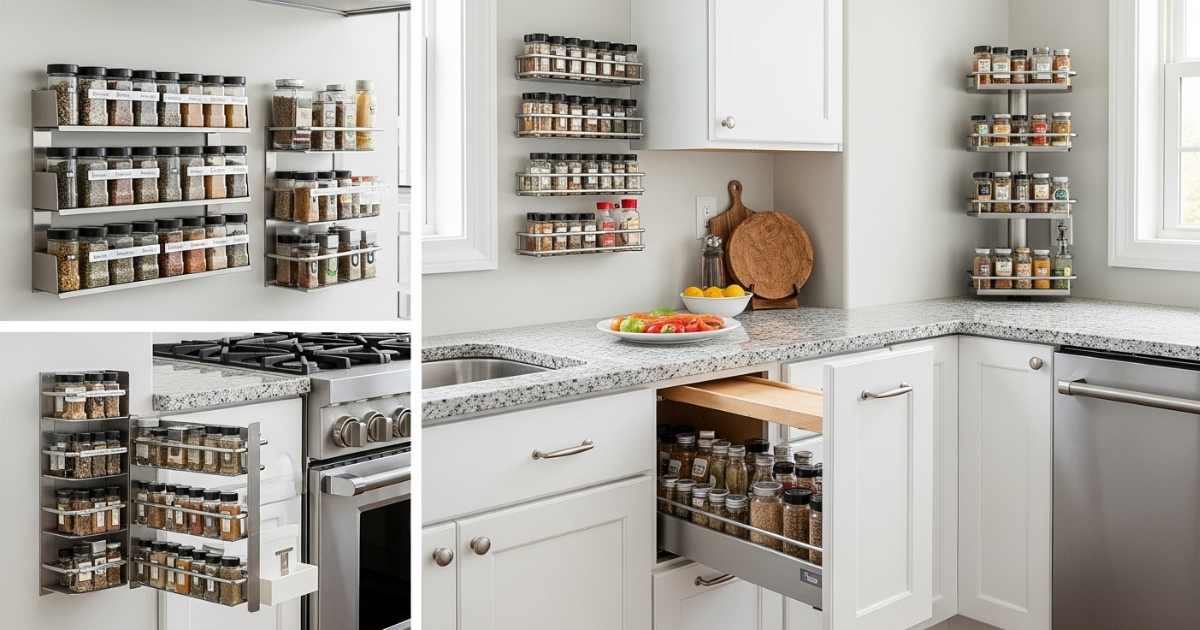 You are currently viewing 10 Genius Spice Rack Storage Ideas to Declutter Your Kitchen
