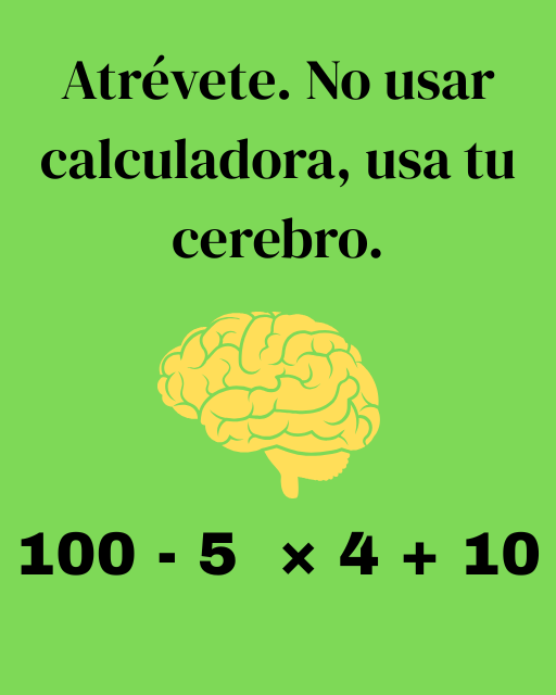 Read more about the article Usa tu cerebro, no una calculadora: ¡resuelve este rompecabezas si puedes!