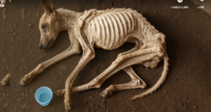 Read more about the article Dog abandoned with cancer, His Bones Jutted Out — But His Eyes Still Begged for Life